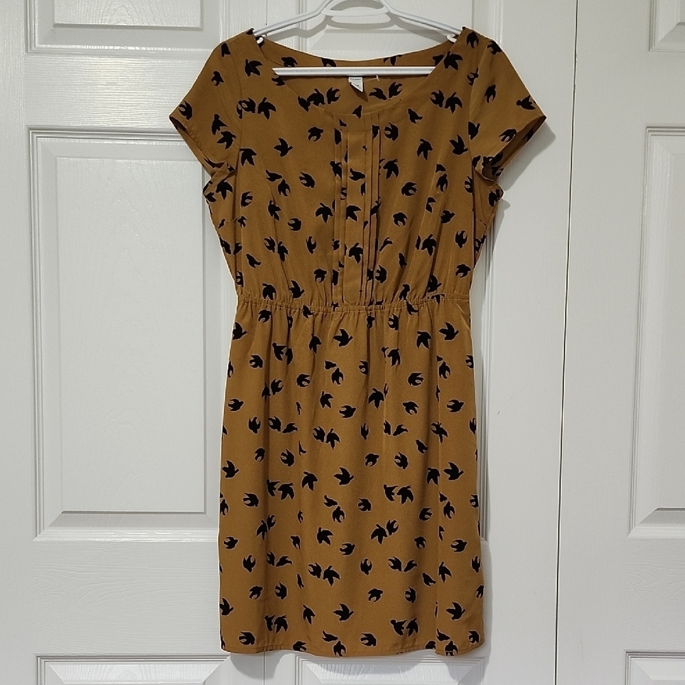 Old Navy Tan Sundress Short Sleeve Crew Neck